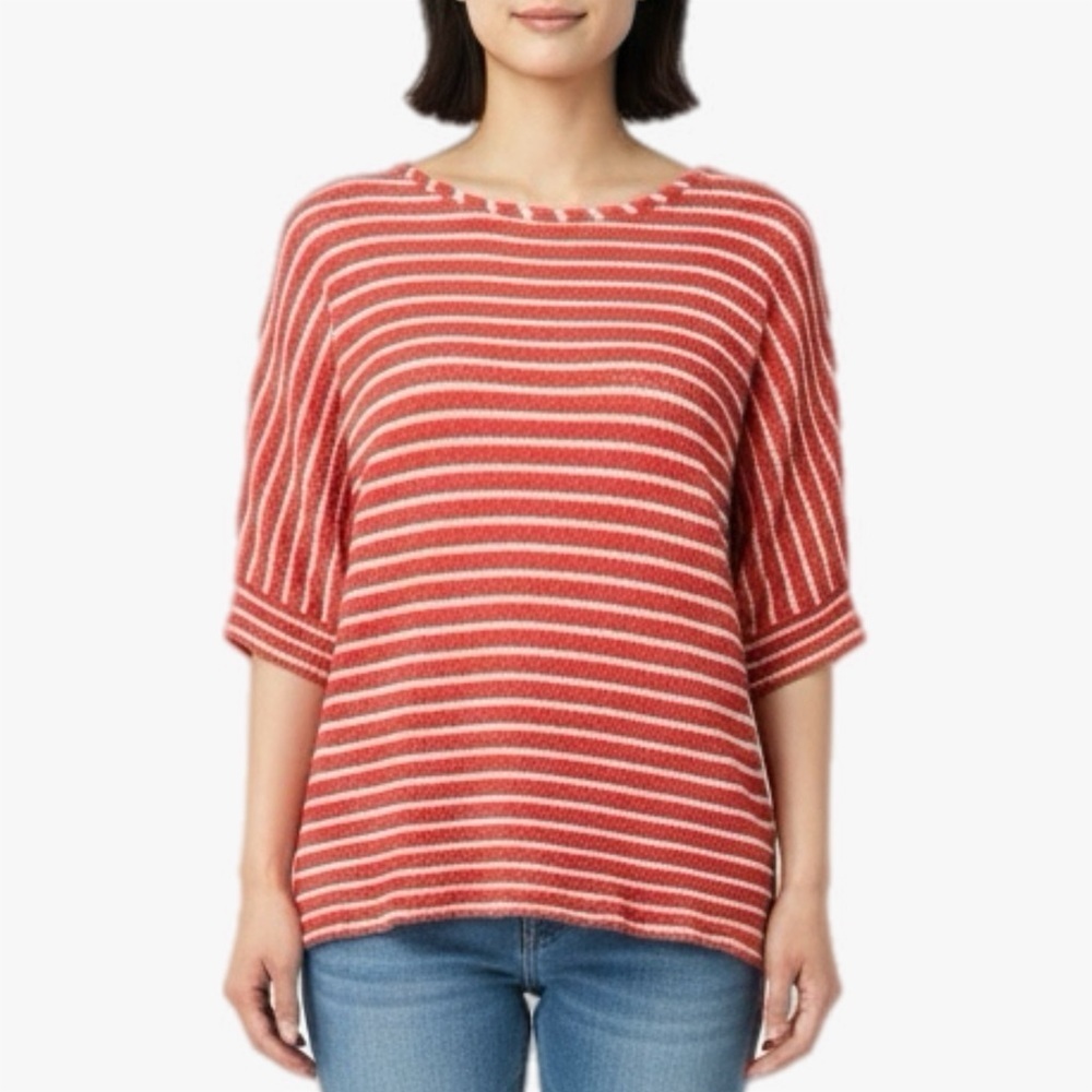 The Limited Dolman Sleeve Stripe Knit Top